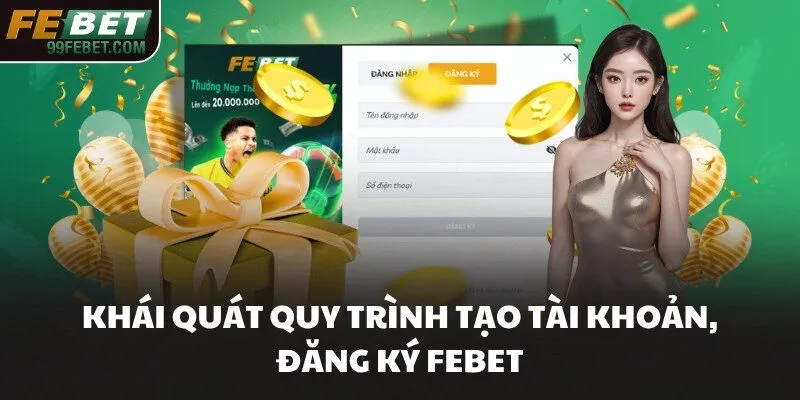Khái quát quy trình tạo tài khoản, đăng ký FEBET